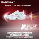 IRUNSVANShadow Wing 3.0 Full Palm Carbon Plate Running Shoes for Track and Field Sprint Training Professional Sports Men's Shoes