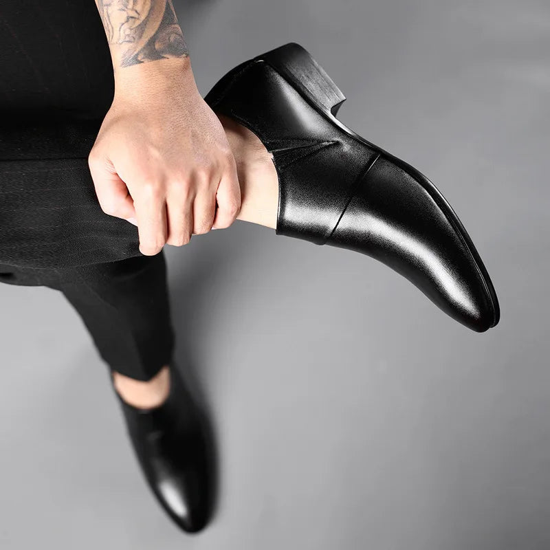 Oxfords Leather Shoes for Men Luxury Big Size 38-50 Men Dress Shoes Business Party Wedding Office Work Shoe 2025 New Men Loafers