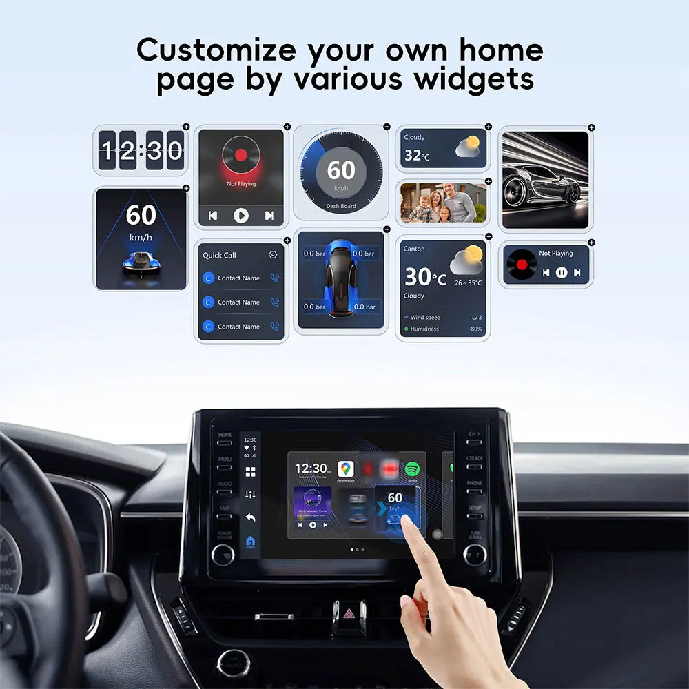 OTTOCAST P3 CarPlay AI Box – Wireless Android Auto & Smart TV