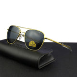 Men's Pilot Sunglasses – Mirror Lens UV400 Alloy Frame