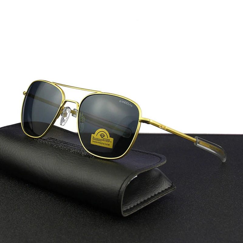 Men's Pilot Sunglasses – Mirror Lens UV400 Alloy Frame