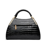 Alligator Patent Leather Shoulder Crossbody Hand Bags for Women Brand Luxury Handbags Women Bags Designer Hobos Two Layers Sac