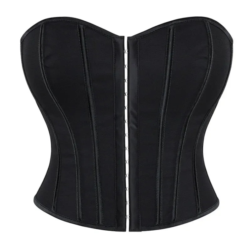 Leopard Print Strapless Corset Crop Top - USA Made Quality