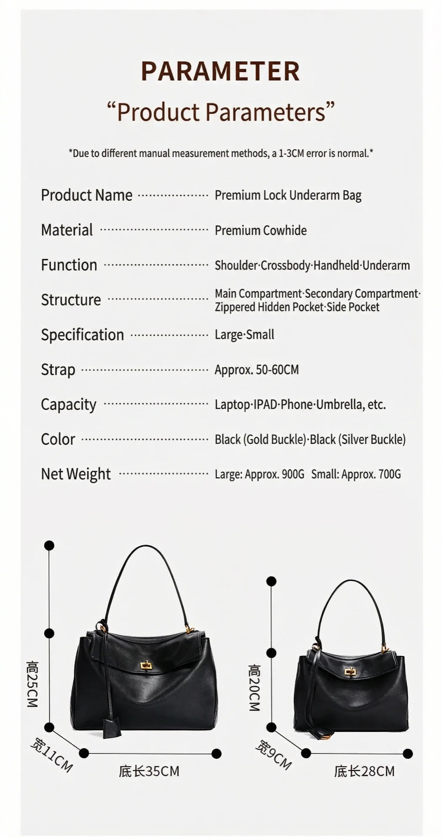 2026 large Genuine leather shoulder bag armpit top layer cowhide large capacity women's commuting high-end tote bag