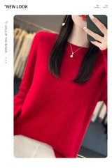 Women's Merino Wool Crew Neck Sweater