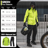 SULAITE Men's Waterproof Reflective Rain Suit – Jacket & Pants