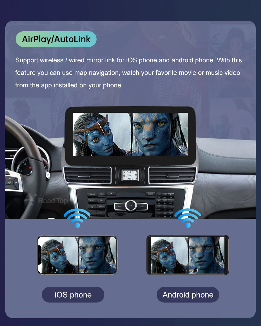 12.3" CarPlay Screen for Mercedes-Benz ML/GL 2012–2015