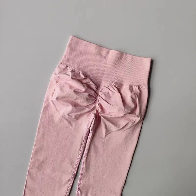 High-Waist Seamless Yoga Leggings – USA-Made Push-Up Fitness & Gym Tights