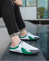 Men's Fashion Soft-Sun Half Slippers Summer Men Trendy Bottom Casual Shoes Soft Sole Support Shoes Sneakers Men's Shoes