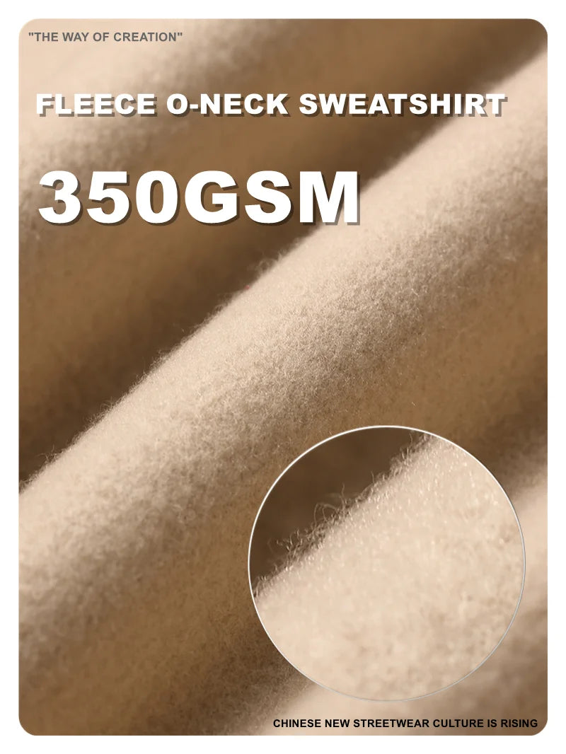 Men's 350gsm Fleece Crewneck Sweatshirt
