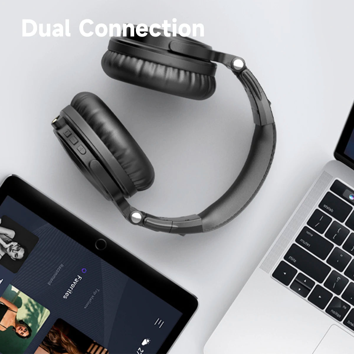 Oneodio Pro-C Bluetooth Wireless Headphones With Mic 110Hr Hi-Res Over Ear Bluetooth 5.2 Headset Earphone For Phone PC Sports