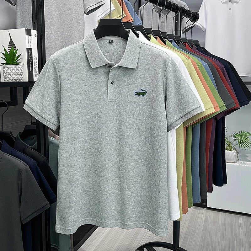 Men's Cotton Embroidered Polo Shirt