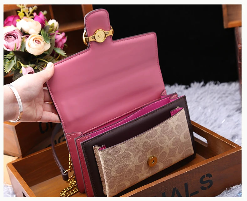 Color-Contrast Designer Crossbody Bag