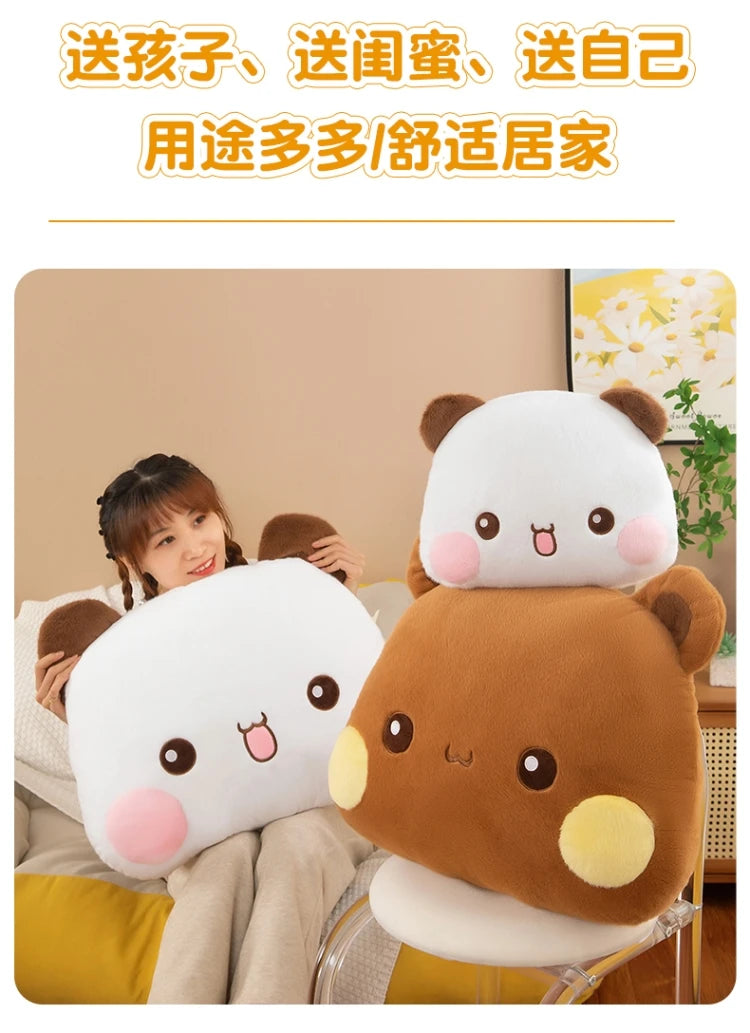 Hot 35/60/80cm Kawaii Bubu Dudu Panda Mitao Cat Plush Doll Plush Pillows Couple Gifts Cushions Cute Dolls For Girl And Boy Gift