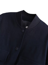 Willshela Women's Solid Bomber Jacket with Pockets