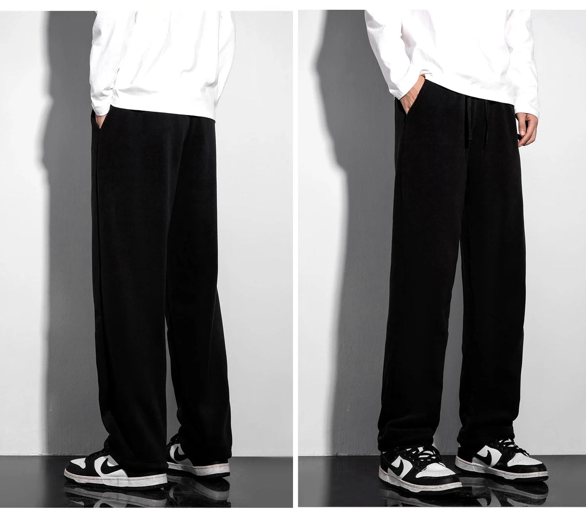 Unisex Fleece-Lined Winter Sweatpants