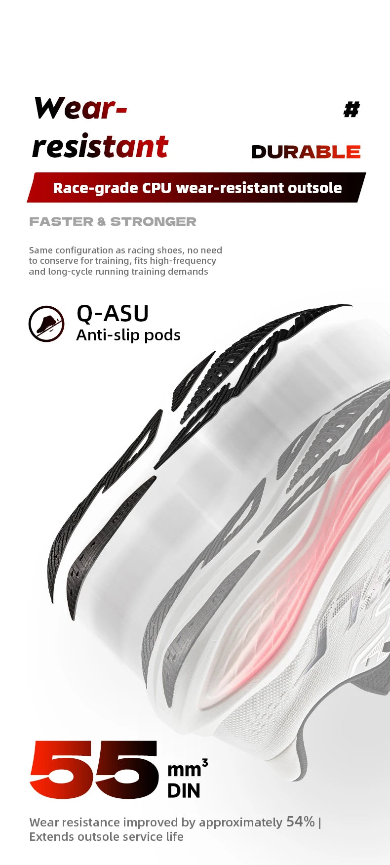 QIAODAN LEILI Men's Cushioned Running Shoes
