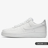 Nike Official Authentic AIR FORCE 1 Men's Casual Wear resistant Fashion Board Shoes CW2288-111