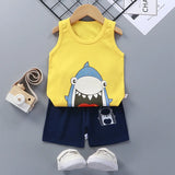 Kids' Cotton Summer Vest & Shorts Set