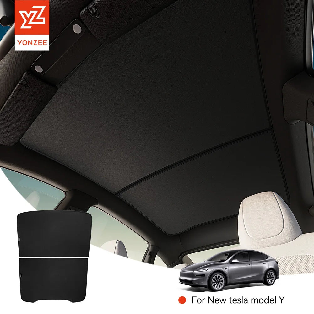 Tesla Model 3/Y Graphene Honeycomb Roof Sunshade Set