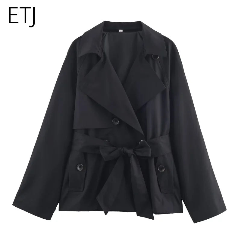British Style Belted Trench Coat