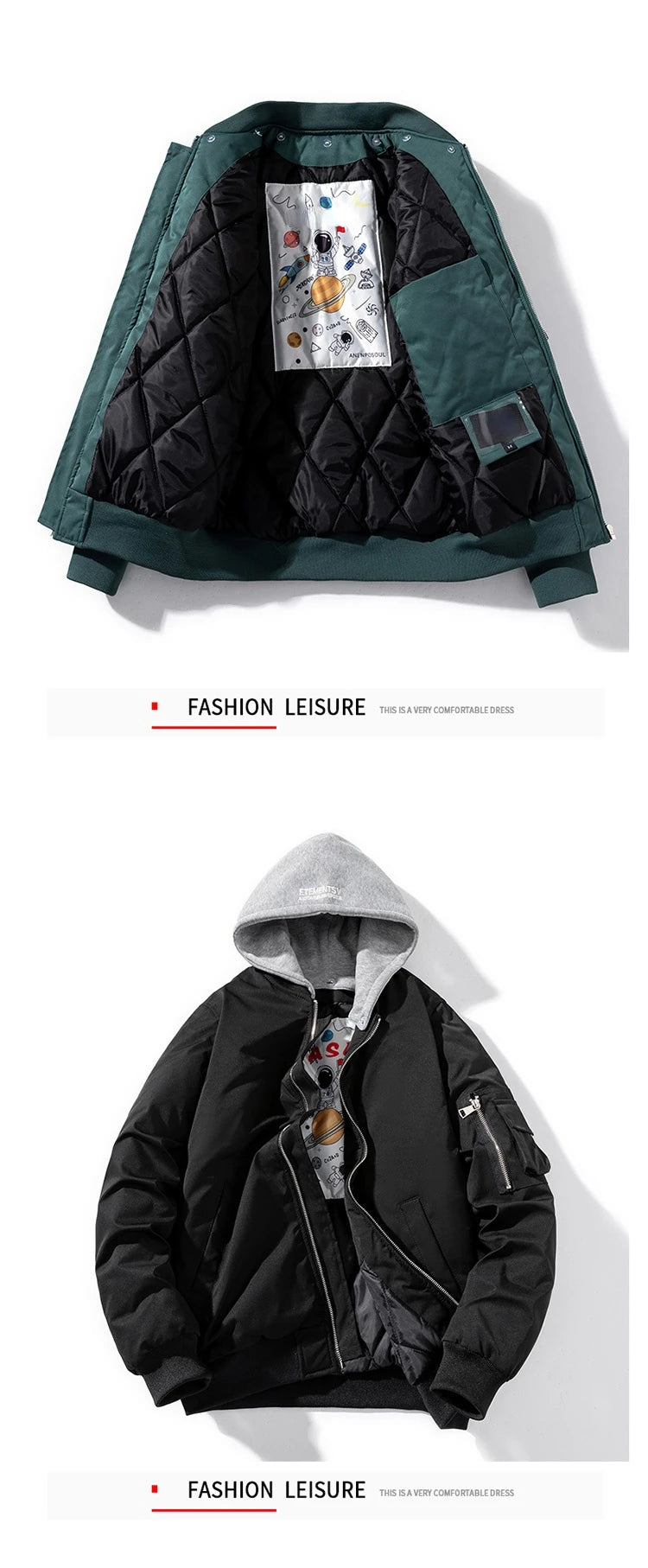 Hooded Bomber Pilot Jacket