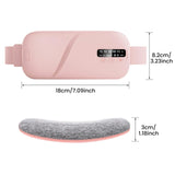5-Mode Electric Heating & Vibration Waist Massage Belt – USA-Made Smart Menstrual Relief Pad for Period Cramps