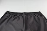 Elegant High-Waist Satin Mini Pencil Skirt