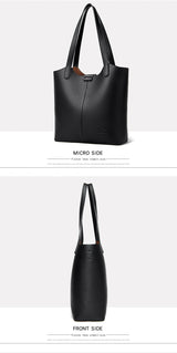 Genuine Brand High End Soft Pu Leather Shoulder Bag For Women Casual Tote Bag Female Purse Simple Design Handbag Commuting Sac