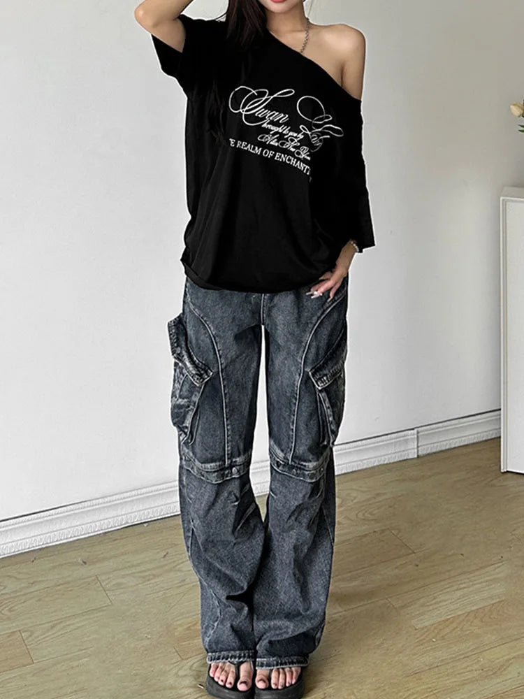 Casual Relaxed Graphic Tee | Chic Summer Streetwear
