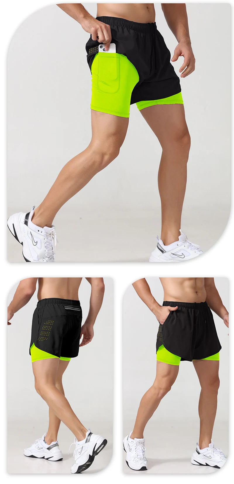 Performance Double-Layer Training Shorts | Moisture-Wicking Athletic Gear