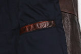2025 Vintage Brown Genuine Leather Jacket Real Natural Cowhide Men Motorcycle Biker Coat Mens Slim Calf Skin Coat