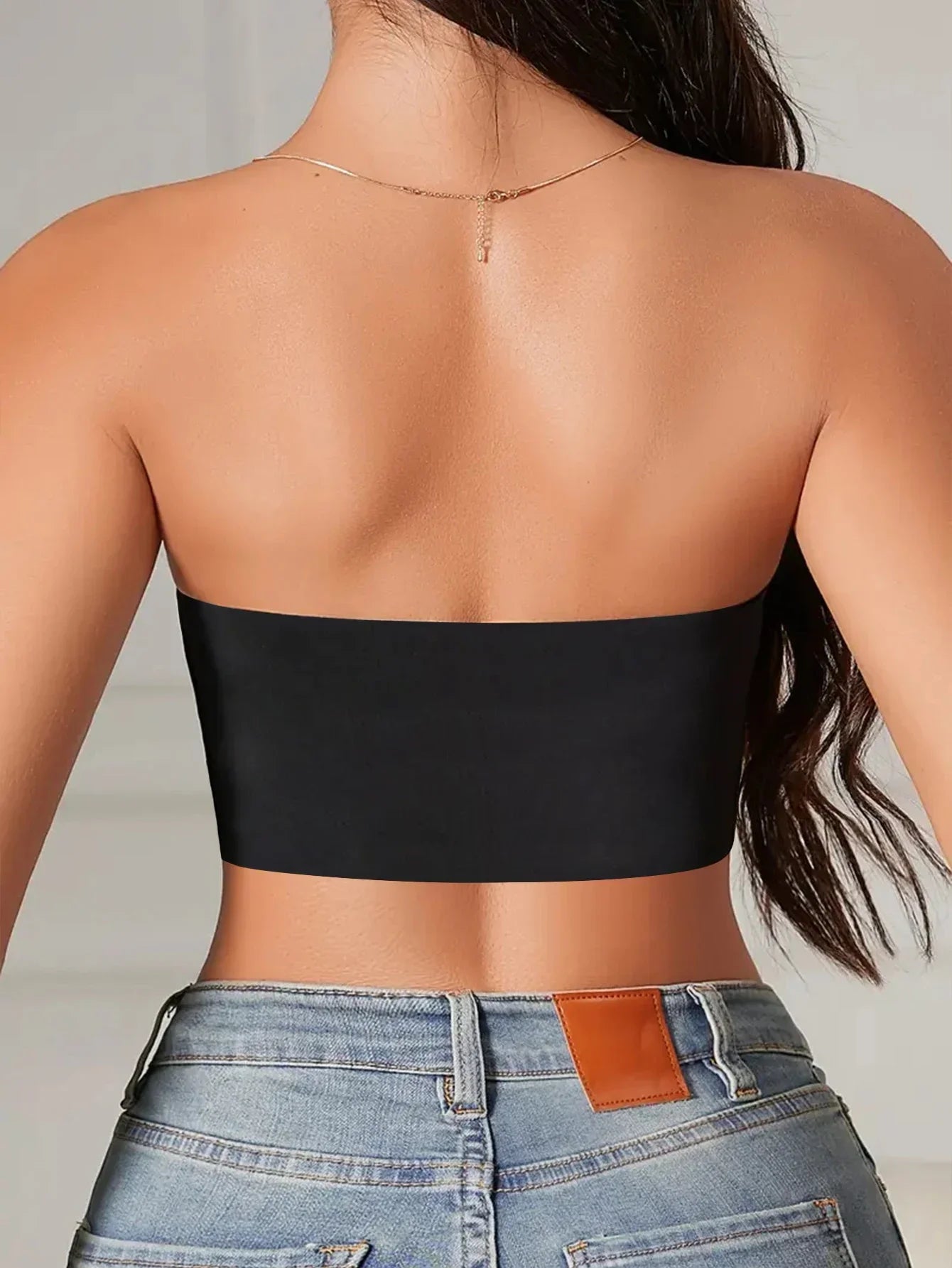 Women's Seamless Strapless Front-Button Wire-Free Bra