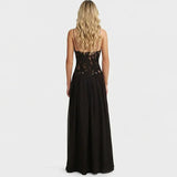 Lace Patchwork Ankle-Length Dress for Women