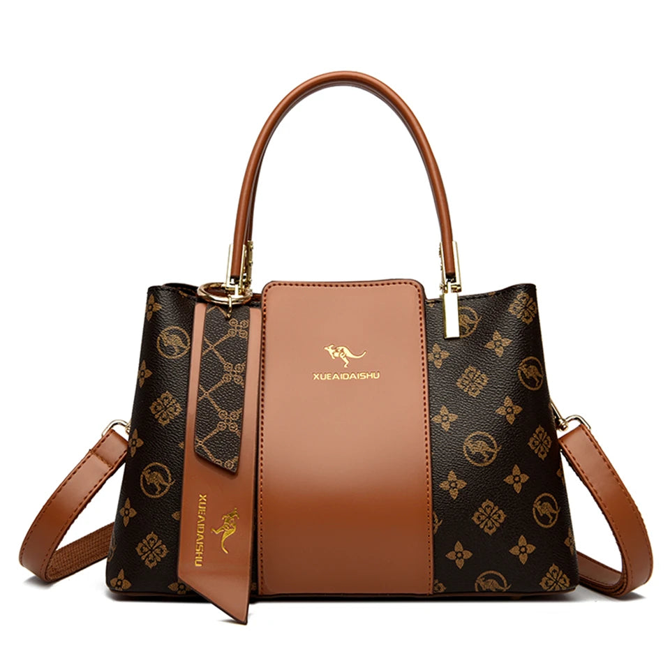 Luxury Print Leather Crossbody & Shoulder Bag