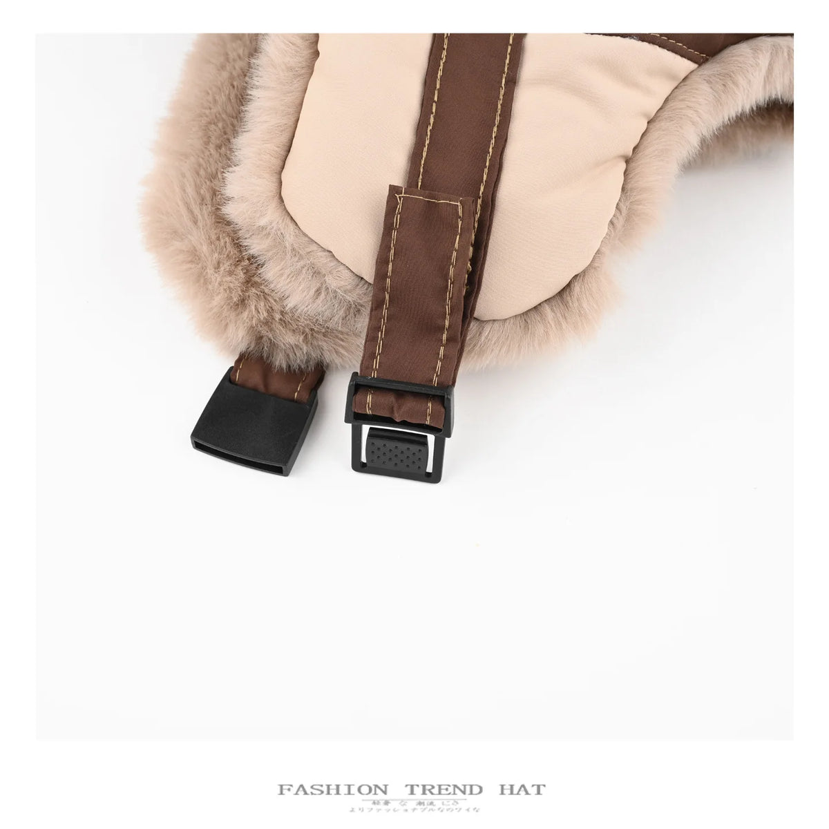 Winter Faux Fur pilot Hat unisex Bomber Hat Color-Block Plush Ushanka Hat Aviator Hat Thermal Earflap Cap Skiing Trapper Bonnet