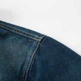 Men's Casual Denim Shirt Jacket Classic Button Up Workwear Style Jean Coat for Spring Fall