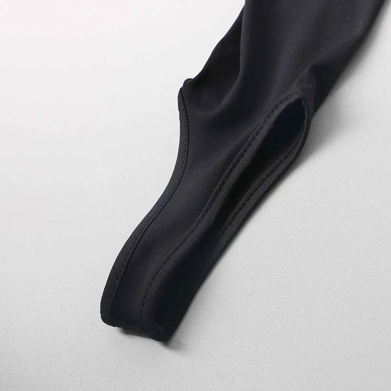 Women's Black Glitter Skinny Pants