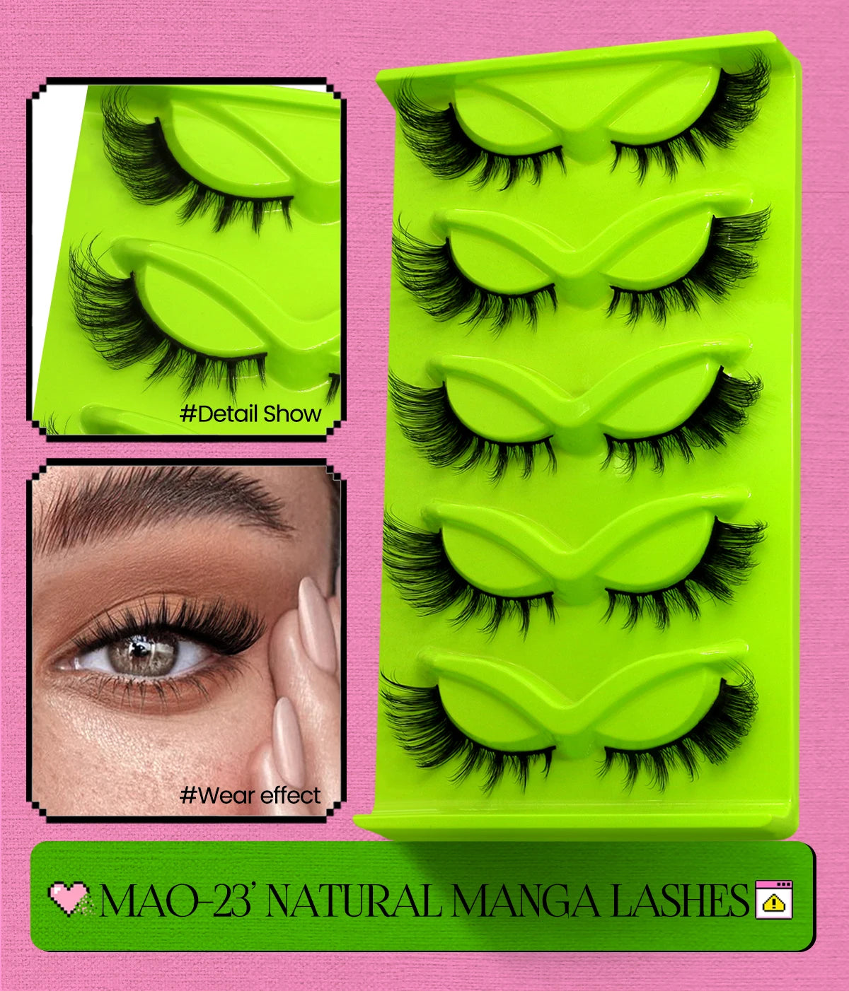 Optional 5Pairs 20Pairs Russian Strip Lashes 3D Mink Lashes Natural Dramatic Style Household Salon Eyelash Supply