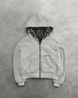 Leopard Print Two Sides Retro Fashion Wearing Loose Zipper Hoodie Men High Street Trend Punk Casual Oversized Sweatshirts Women