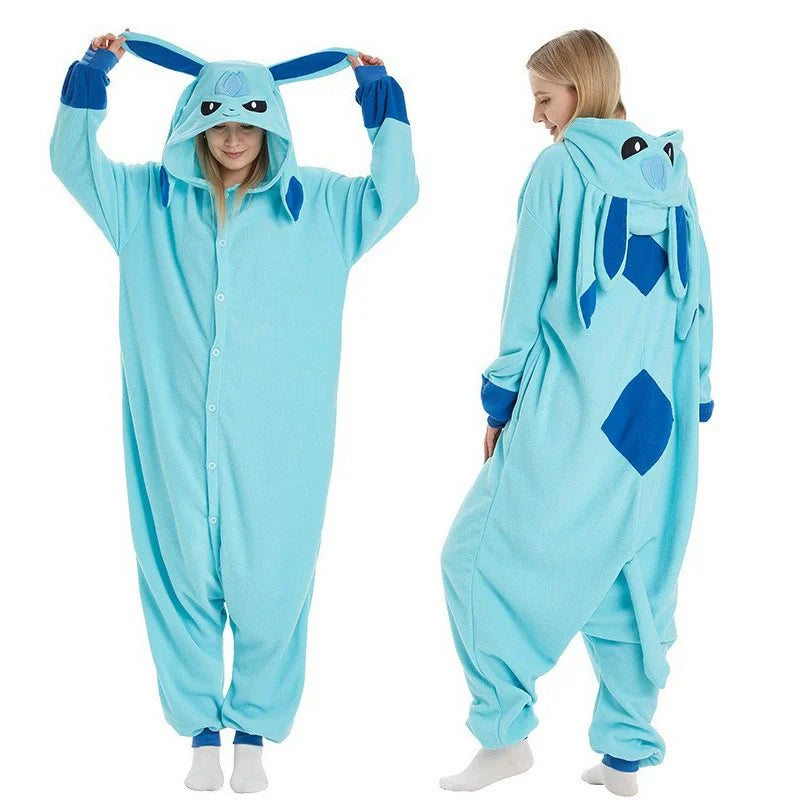 Pokemon Cosplay Costume Men Women Kigurumis Anime Onesie Hallween Carnival Party Outfit Gengar Pikachu Funny Jumpsuit