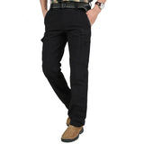 Men's Winter Fleece Straight-Leg Cargo Pants