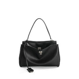 Large Capacity Women's Leather Handbag High-End Single Shoulder Crossbody Tote for Commuting