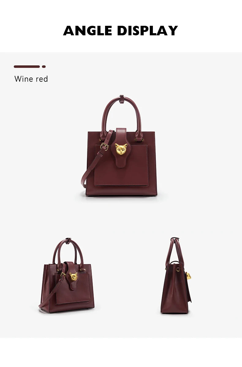 BAFELLI 2026 WOMEN'S NEW HANDBAG CAT LUXURY LEATHER FASHION BUSINESS SHOULDER STYLISH CASUAL CROSSBODY FEMALE PURSE OFFICE LADY