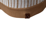 Men's Striped Mesh Polo – Contrast Panel, Breathable