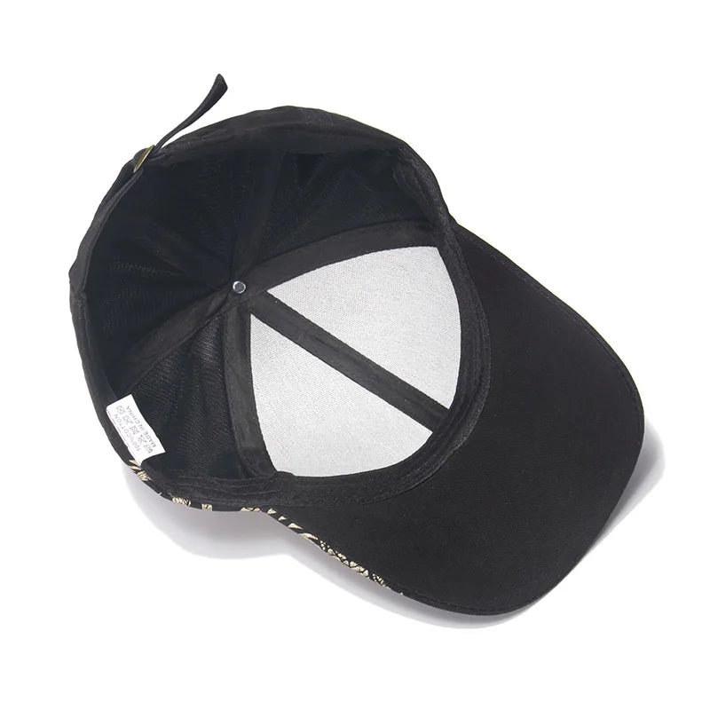 Unisex Cotton Dragon Print Baseball Cap