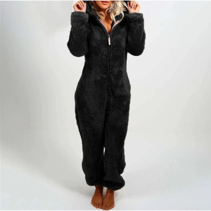 Women’s Elegant Hooded One-Piece Jumpsuit