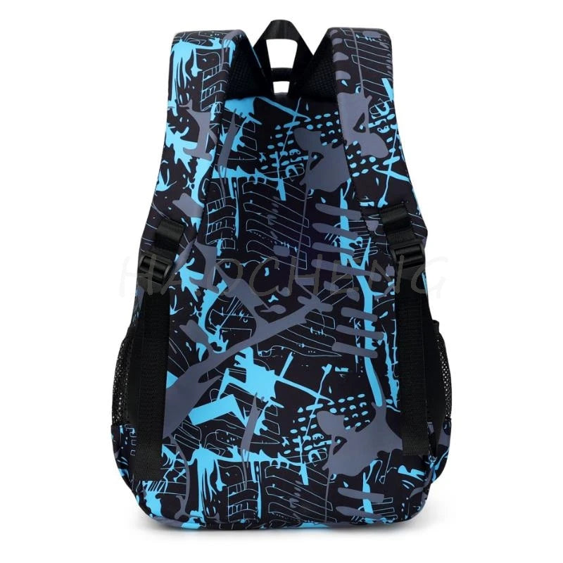 Hot Katseye Funny Print Backpacks WIth Lunch Bags Multi-pocket Camouflage Teens Travel Laptop Backpack Women School Bag Mochila