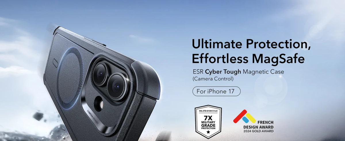 ESR Magnetic iPhone Case with Camera Stand