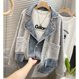 Layered Denim Jacket | Autumn/Winter Mixed-Media Streetwear